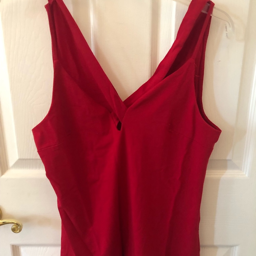 Red strappy top from Express. Size L